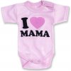 Kojenecké body BABY´S WEAR Kojenecké body krátky rukáv I Love Mama