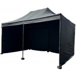 TENTino BIG HEXAGON Nůžkový párty stan 4x6 m /6 noh 17A - ANTRACIT – Sleviste.cz