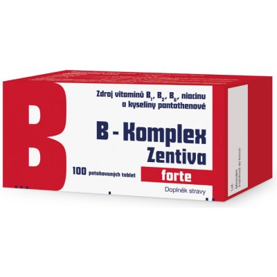Zentiva B-komplex forte 100 potahovaných tablet – Zboží Mobilmania