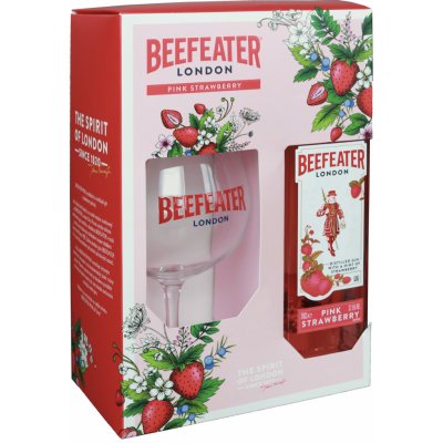 Gin Beefeater Pink 40% 0,7l (Karton + 1 sklenička)