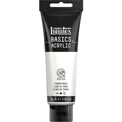 Liquitex Basics umělecká barva akrylová titanová bílá 118 ml – Hledejceny.cz