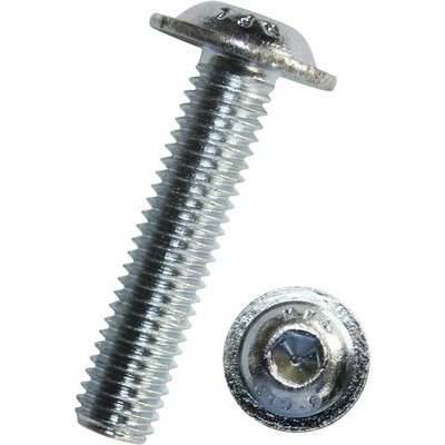 Šroub s půlkulatou hlavou a vnitřním šestihranem ISO 7380-2 M6x25 mm galvanicky pozinkovaný kalený, 1 ks – Hledejceny.cz