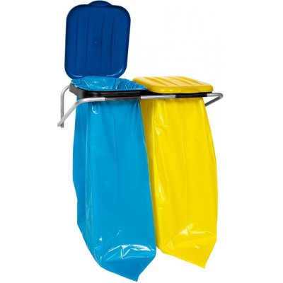 Shumee Závěsný nástěnný držák na třídění odpadků 2 barvy 120 L