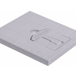 Gutta poklop pro revizní šachty s madlem 400 x 400 mm šedá