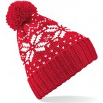 Beechfield B456 čepice Fair Isle Snowstar Classic red/white – Hledejceny.cz