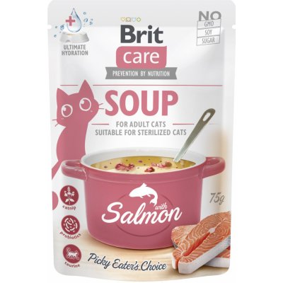 Brit Care Cat Soup with Salmon 75 g – Zbozi.Blesk.cz