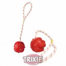 Trixie Míč plovoucí na šňůrce 4,5 cm/35 cm