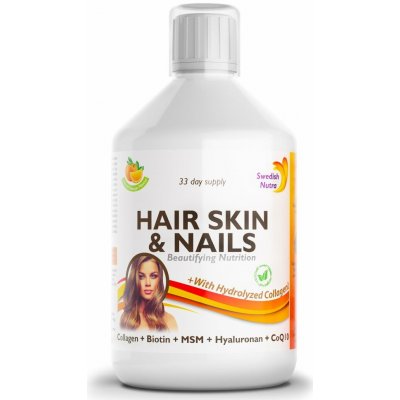 Swedish Nutra Hairs Skin Nails 500 ml – Hledejceny.cz