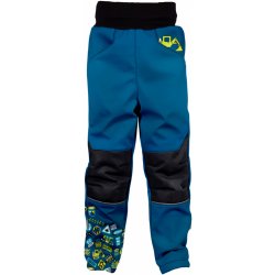 Softshellové kalhoty dětské zateplené BAGR modrá