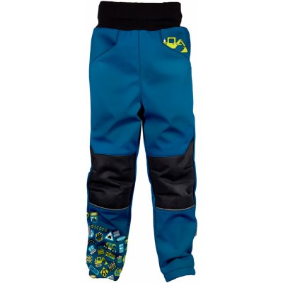 Softshellové kalhoty dětské zateplené BAGR modrá – Zboží Mobilmania