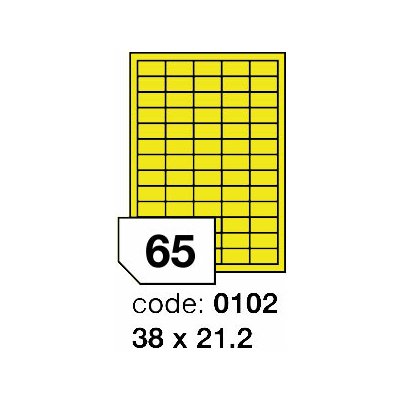 Rayfilm R0131 fluo žluté etikety 38x21,2mm 100 listů – Hledejceny.cz