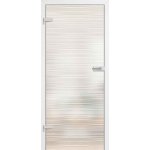 Erkado Celoskleněné dveře GRAF 22 mléčné sklo s bílými vzory 60 x 197 cm – Zboží Mobilmania