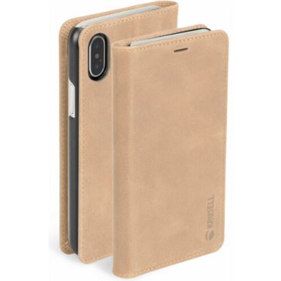 Krusell Sunne 4 Card FolioWallet Apple iPhone XS Max vintage nude – Hledejceny.cz