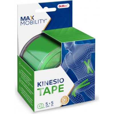 Dr. Max Kinesio Tape Green 5cm x 5m – Zbozi.Blesk.cz