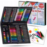 KIK Výtvarná sada na malování 168 ks černá – Zboží Dáma