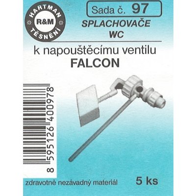 HARTMAN těsnění splachovače WC k napouštěcímu ventilu, FALCON, sada č. 97 – Zbozi.Blesk.cz