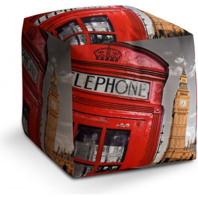 Sablio taburet Cube Londýn 3 40x40x40 cm – Zboží Mobilmania