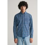 Gant košile reg indigo Madras shirt modrá – Zboží Mobilmania