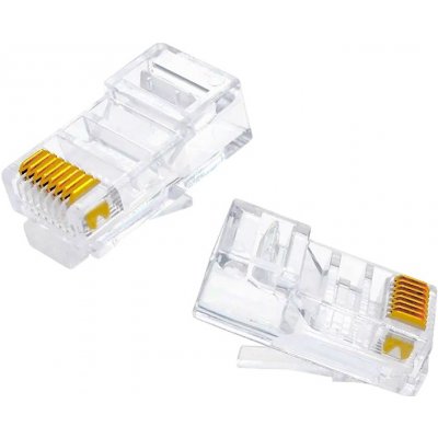 W-star Konektor UTP RJ45 10ks Cat5e 5SLD síťový konektor RJ45 pozlacený WSRJ4510