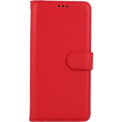 Pouzdro TopQ Xiaomi Redmi Note 10 Pro knížkové červené s přezkou