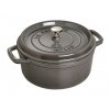 Sada nádobí Staub Cocotte hrnec kulatý 24 cm 3,8 l šedý