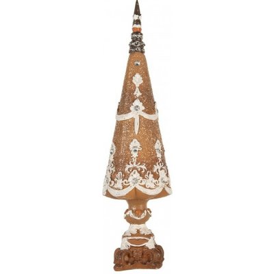 Clayre & Eef Dekorace perníkový stromek Gingerbread Tree - Ø 10*39 cm – Hledejceny.cz
