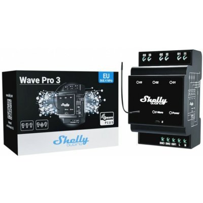 Shelly Qubino Wave Pro 3 spínací modul 3x 16A (Z-Wave) SHELLY-QUBINO-WAVE-PRO-3 – Hledejceny.cz