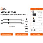 AZSW440 WI-FI - sada pohonu pro dvoukřídlou bránu do 440kg – Zboží Mobilmania