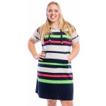 Benter Pruhované šaty CASEY [16593] Červená a mintová – Zboží Mobilmania