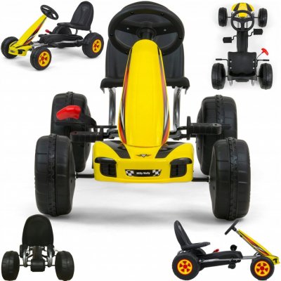 Go-kart šlapací motokára Milly Mally Viper žlutá – Zboží Dáma