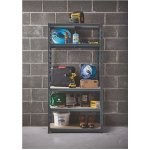 Fistar Regál 1800 x 900 x 500 mm lak 5 polic černá – HobbyKompas.cz
