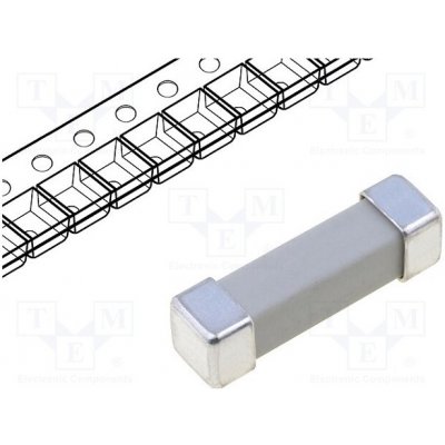 SIBA 160016.3,15 Pojistka: tavná; zpožděná; 3,15A; 250V; SMD; keramická; stříbřený