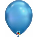 Qualatex Balónek CHROME 11" modrý v