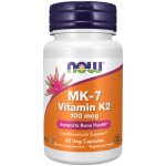 Now Foods Vitamin K2 jako MK-7 100 mcg 60 rostlinných kapslí – Hledejceny.cz