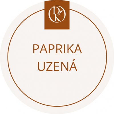 Davídkovo koření Etiketa Paprika uzená béžová průměr 4,5 cm 1 ks – Zbozi.Blesk.cz