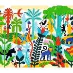 DJECO Panoramatické Džungle 100 dílků – Zboží Mobilmania