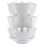Prosperplast COUBI HERBAL kaskádový květináč 29,5x29,5x88 cm 9l bílá DKN300W – Zboží Mobilmania