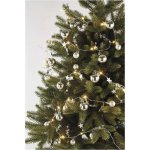 Emos DCGW10 20 LED Girlanda stříbrné koule s hvězdami teplá bílá 1,9 cm – Hledejceny.cz