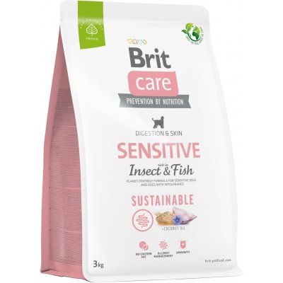 Brit Care Sustainable Sensitive Insect & Fish 3 kg – Zbozi.Blesk.cz