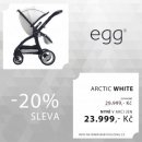 BabyStyle Egg / Gun Metal rám Arctic White 2016