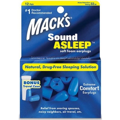 Mack´s Špunty do uší na spaní Mack's Sound Asleep 12 párů – Zbozi.Blesk.cz