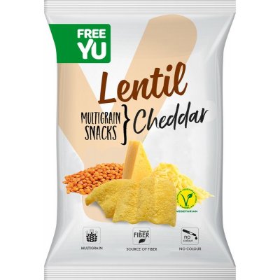 Free YU Lentil multigrain snack čedar 70 g