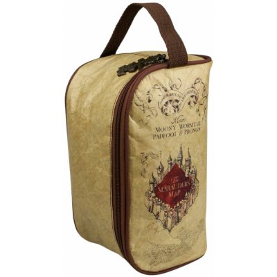 CurePink Dámská kosmetická taška Harry Potter Marauder's Map 25 x 13 x 12 cm 92822 – Hledejceny.cz