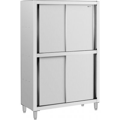 Royal Catering Pracovní skříň z ušlechtilé oceli – 200 x 60 x 85 cm – nosnost 600 kg – 3 zásuvky RCSSCB-200X60-S – Sleviste.cz