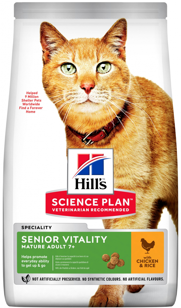 Hill\'s Science Plan Feline Adult 7+ Senior Vitality kuře 0,3 kg