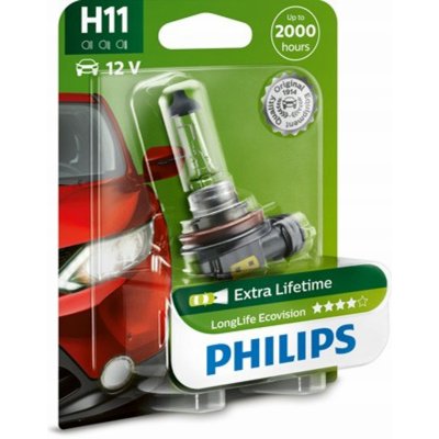 Philips LongLife EcoVision H11 PGJ19-2 12V 55W 12362LLECOB1 – Zbozi.Blesk.cz