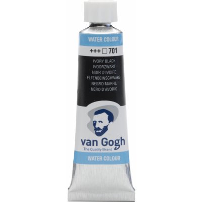 Van Gogh Akvarelová barva v tubě10 ml 701 Ivory Black – Zboží Dáma