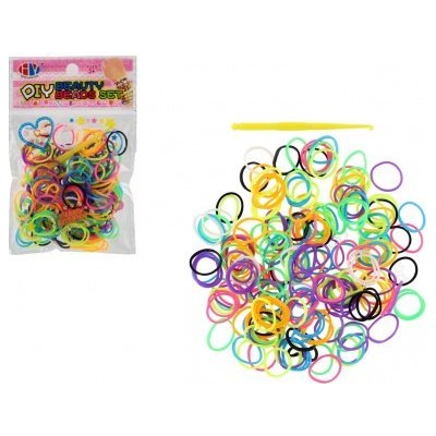 Teddies udělej si svůj náramek gumičky barevné 600ks v sáčku 12x16cm – Hledejceny.cz