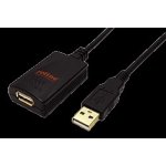 Roline 12.04.1089 USB 2.0 aktivní prodlužovací adaptér černý (black), prodlužovací, USB 2.0, 5m, USB A(M), naUSB A (F) – Hledejceny.cz