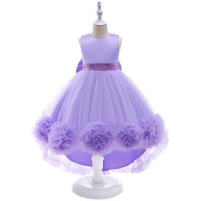 Dívčí společenské šaty Laura fialová – Zboží Dáma